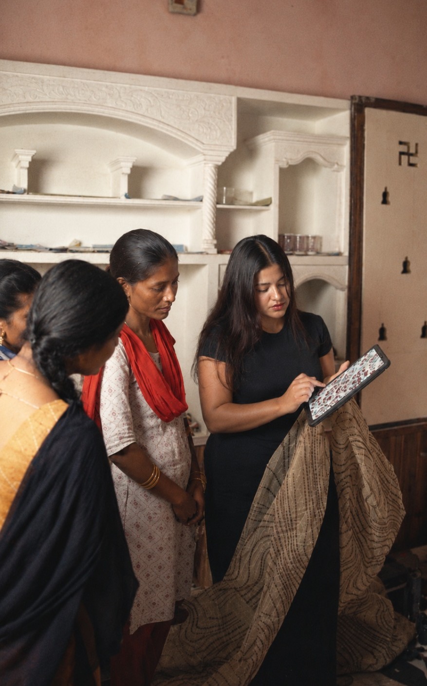 People and Indian fashion
